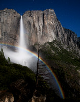 Wide Moonbow, Upper Yosemite Fall