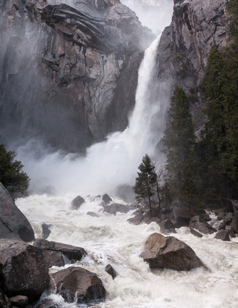 Floodwaters, Lower Yosemite Fall